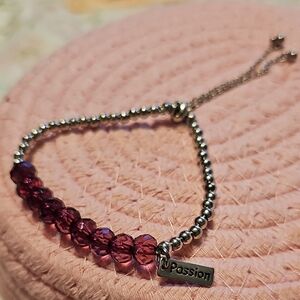 Purple Beaded Bracelet